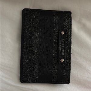 Kate Spade Glitter Black Card Holder